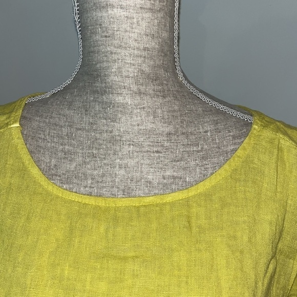 Terzo Millennio Linen Embroidered Hem Blouse size Large Linen - Picture 4 of 9